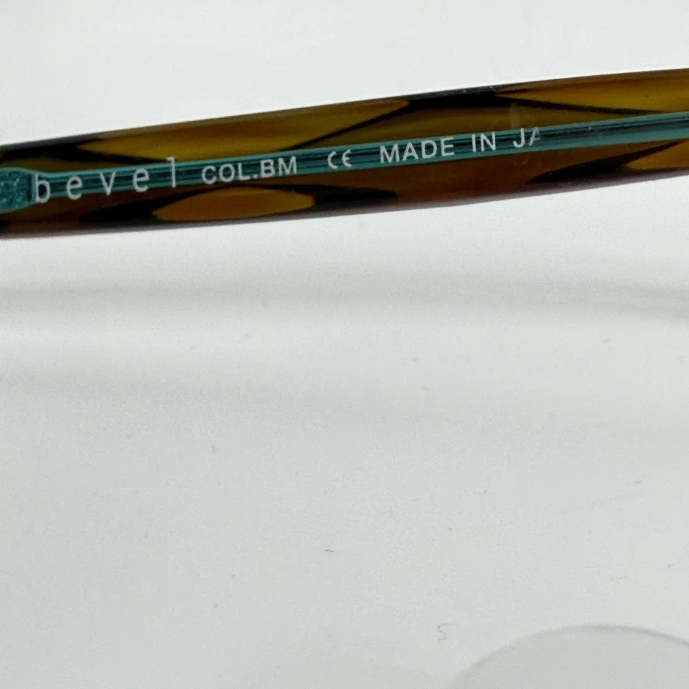 Bevel Rupee 3545 Eyeglasses Brown‎ Tortoise Teal Cat Eye Frames 48-17 21874